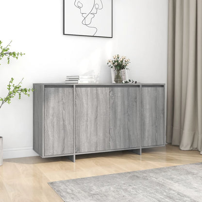 vidaXL Sideboard Grau Sonoma 135x41x75 cm Holzwerkstoff