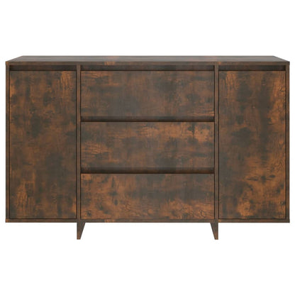 vidaXL Buffet à 3 tiroirs Chêne fumé 120x41x75 cm
