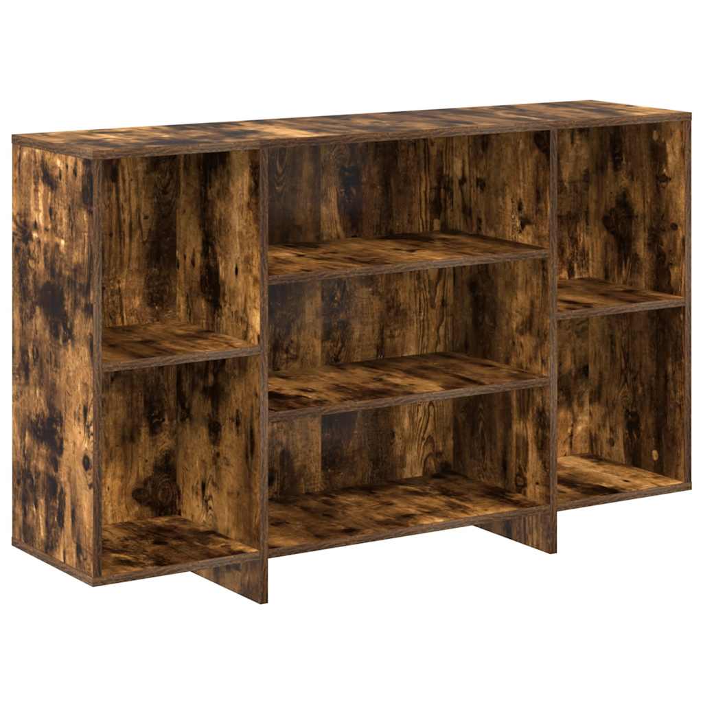 vidaXL Buffet chêne fumé 120x30x75 cm en bois d'ingénierie