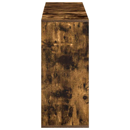 vidaXL Buffet chêne fumé 120x30x75 cm en bois d'ingénierie