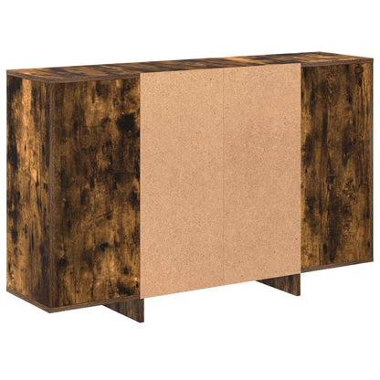 vidaXL Buffet chêne fumé 120x30x75 cm en bois d'ingénierie