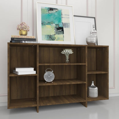 vidaXL Buffet marron aspect chêne 120x30x75 cm Bois d'ingénierie