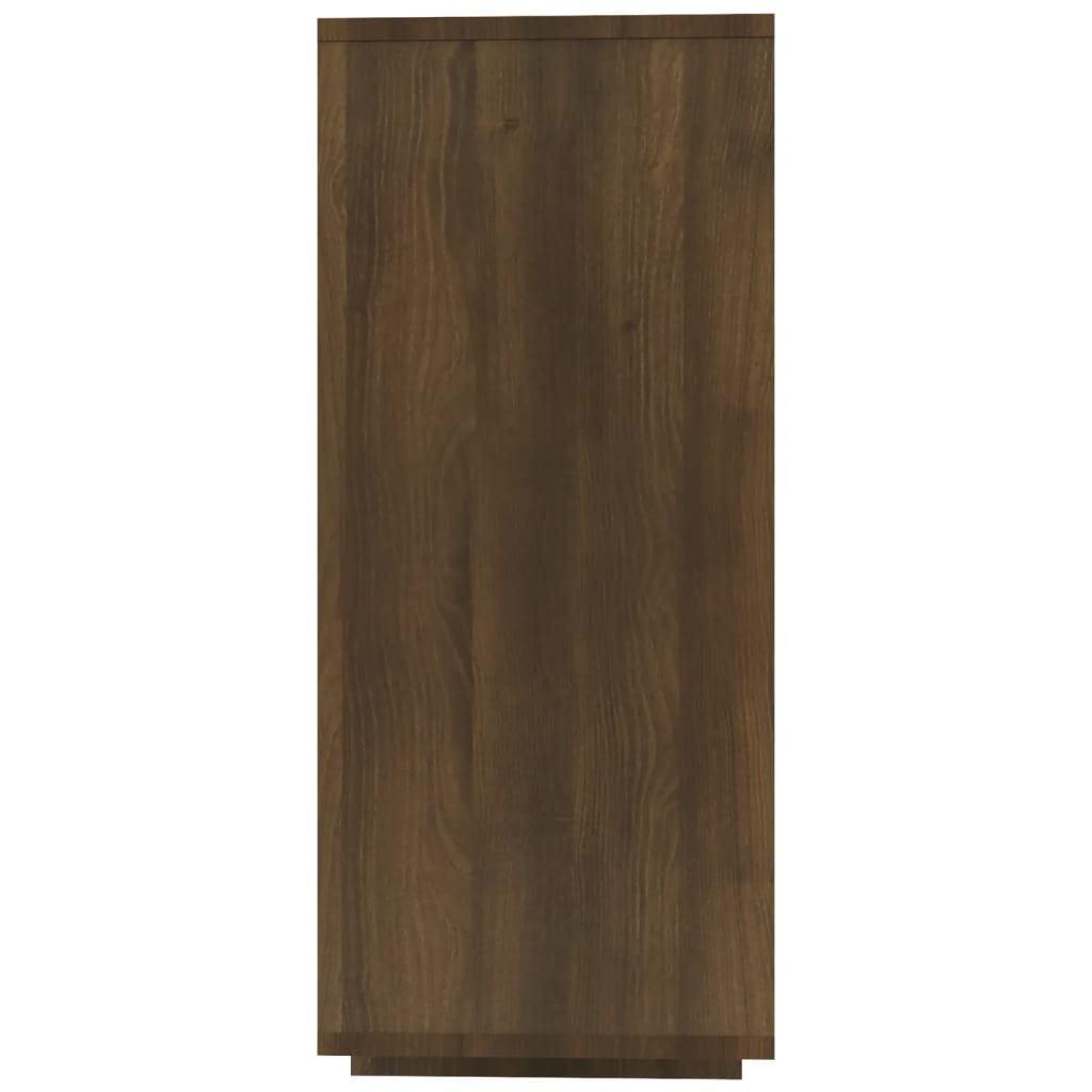 vidaXL Buffet marron aspect chêne 120x30x75 cm Bois d'ingénierie