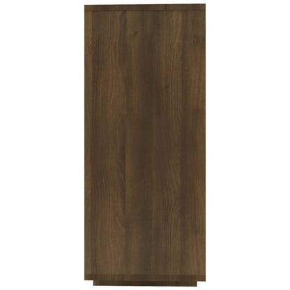 vidaXL Buffet marron aspect chêne 120x30x75 cm Bois d'ingénierie