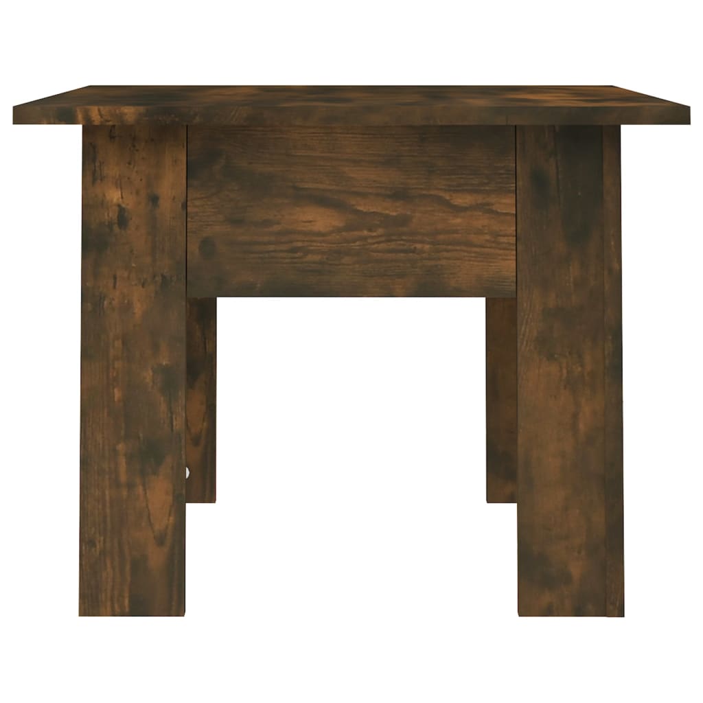 vidaXL Table basse en chêne fumé 55x55x42 cm, bois d'ingénierie