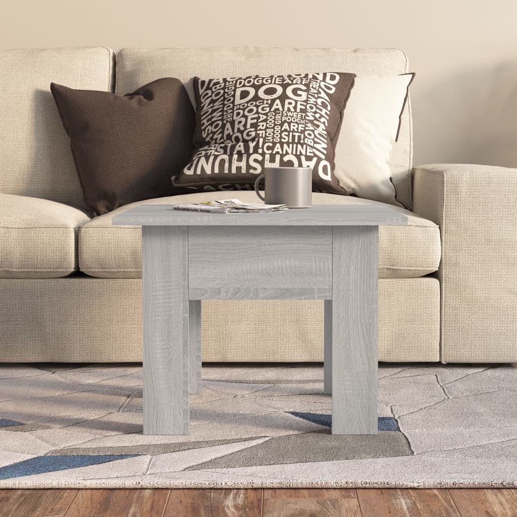 vidaXL Couchtisch Grau Sonoma 55x55x42 cm Holzwerkstoff