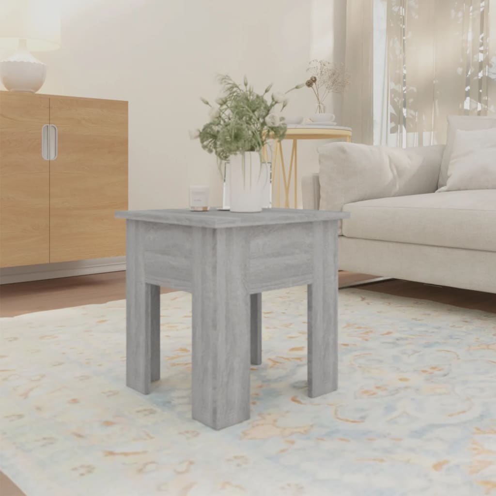 vidaXL Couchtisch Grau Sonoma 40x40x42 cm Holzwerkstoff