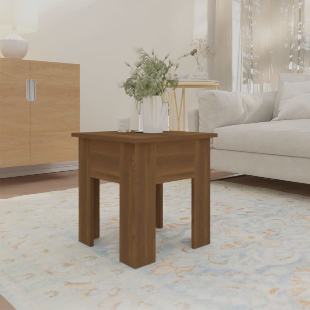 vidaXL Couchtisch Braun Eichen-Optik 40x40x42 cm Holzwerkstoff
