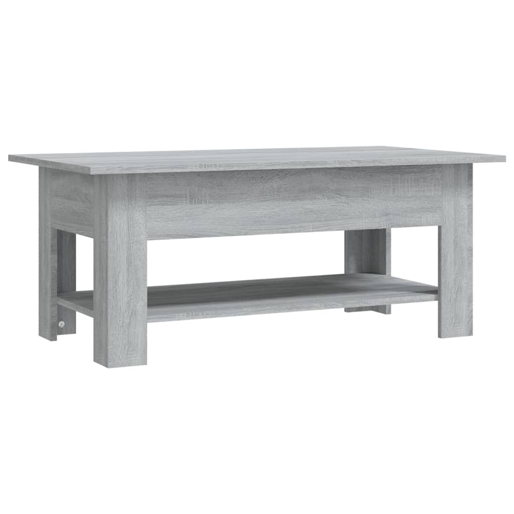 vidaXL Couchtisch Grau Sonoma 102x55x42 cm Holzwerkstoff