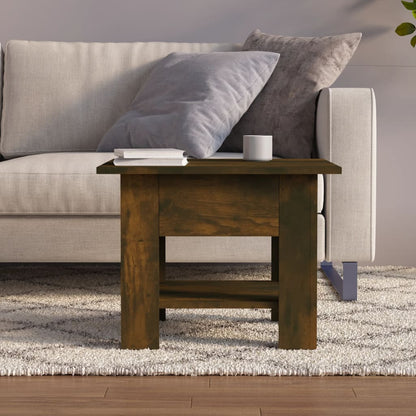 vidaXL Couchtisch Räuchereiche 55x55x42 cm Holzwerkstoff