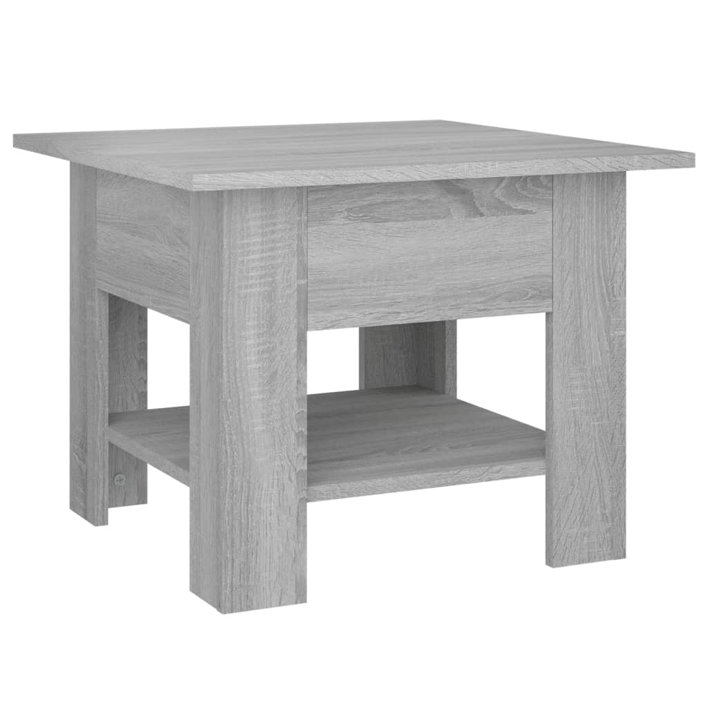 vidaXL Table basse gris Sonoma 55x55x42 cm Bois d'ingénierie
