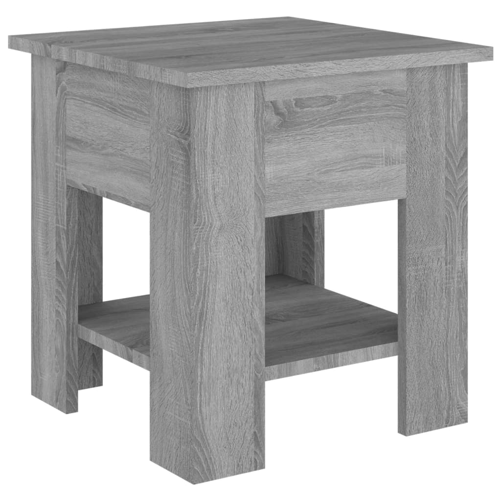 vidaXL Table basse gris sonoma 40x40x42 cm Bois d'ingénierie