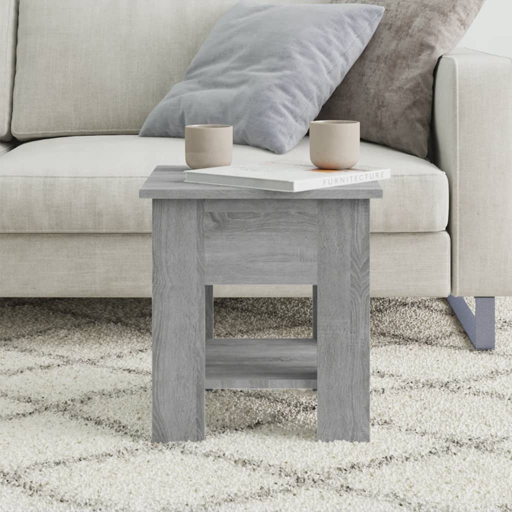 vidaXL Table basse gris sonoma 40x40x42 cm Bois d'ingénierie