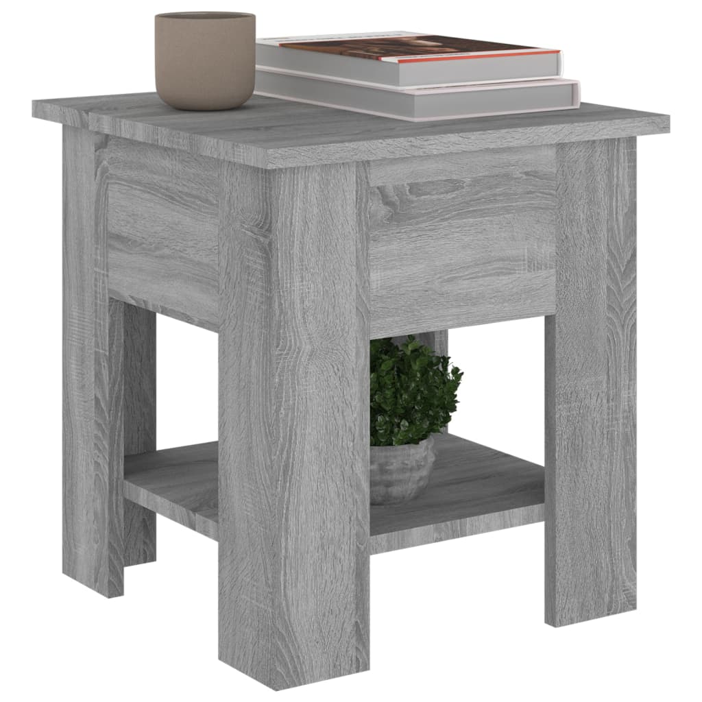 vidaXL Table basse gris sonoma 40x40x42 cm Bois d'ingénierie