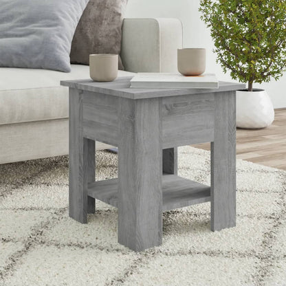 vidaXL Table basse gris sonoma 40x40x42 cm Bois d'ingénierie