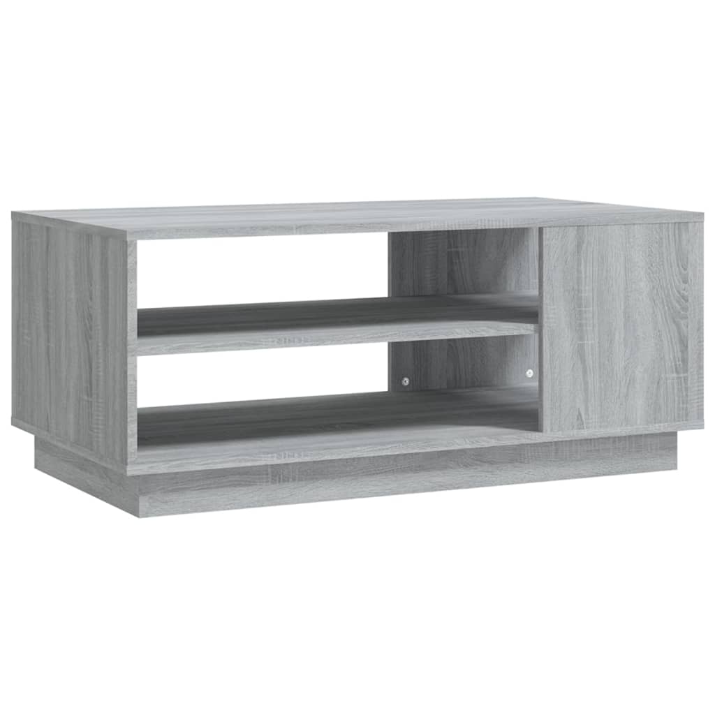 vidaXL Table basse gris sonoma 102x55x43 cm bois d'ingénierie