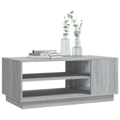 vidaXL Table basse gris sonoma 102x55x43 cm bois d'ingénierie