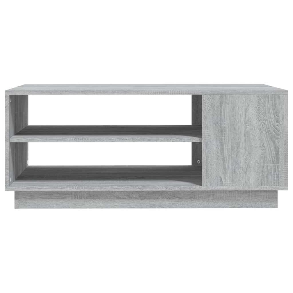 vidaXL Table basse gris sonoma 102x55x43 cm bois d'ingénierie