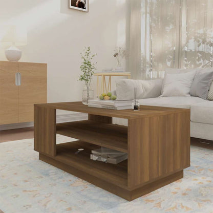 vidaXL Couchtisch Braun Eichen-Optik 102x55x43 cm Holzwerkstoff