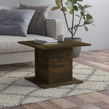 vidaXL Couchtisch Räuchereiche 55,5x55,5x40 cm Holzwerkstoff