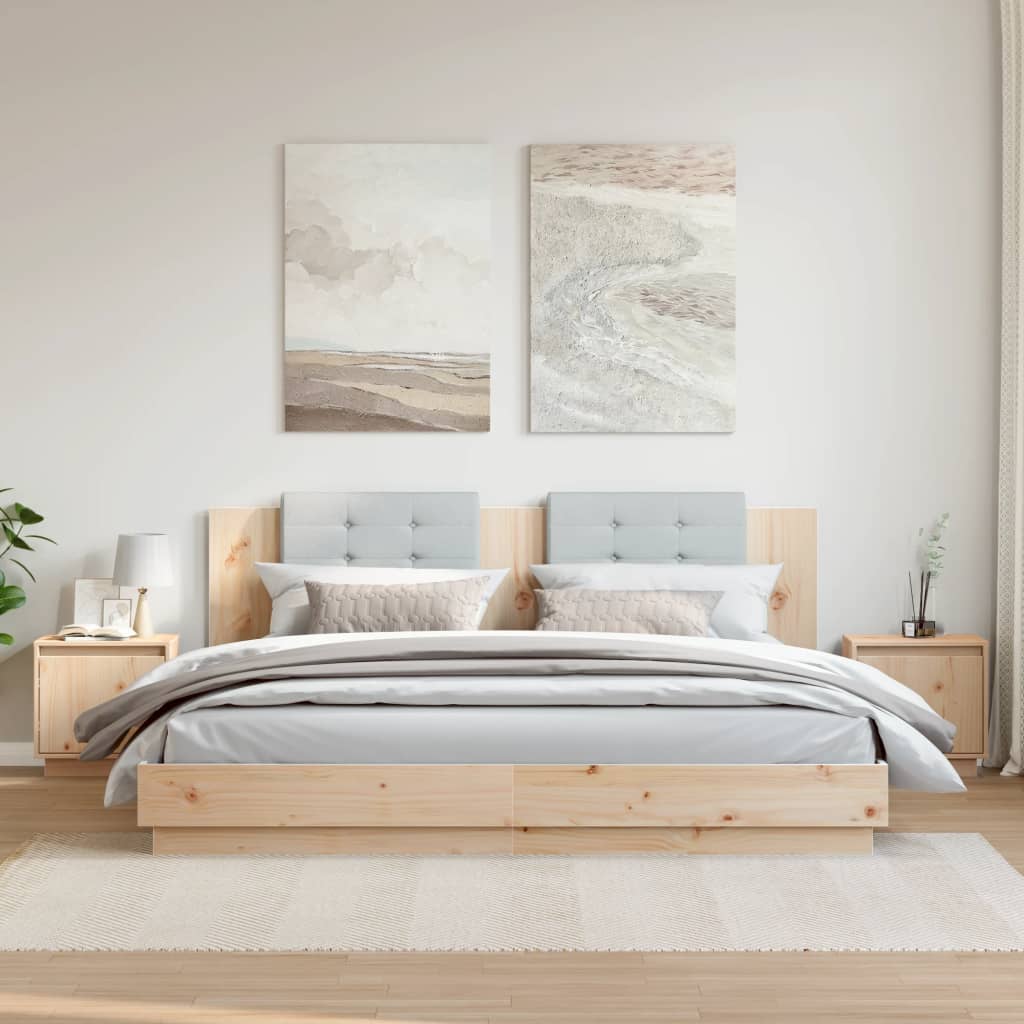 vidaXL Nachttische 2 Stk. 40x30x40 cm Massivholz Kiefer