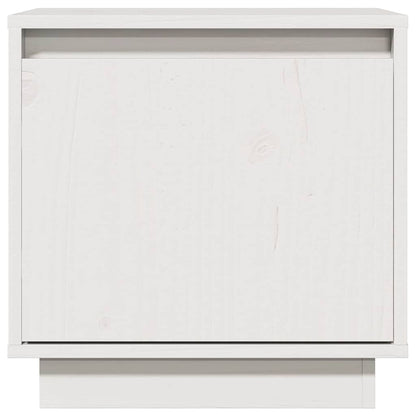 vidaXL Nachttisch Weiß 40x30x40 cm Massivholz Kiefer