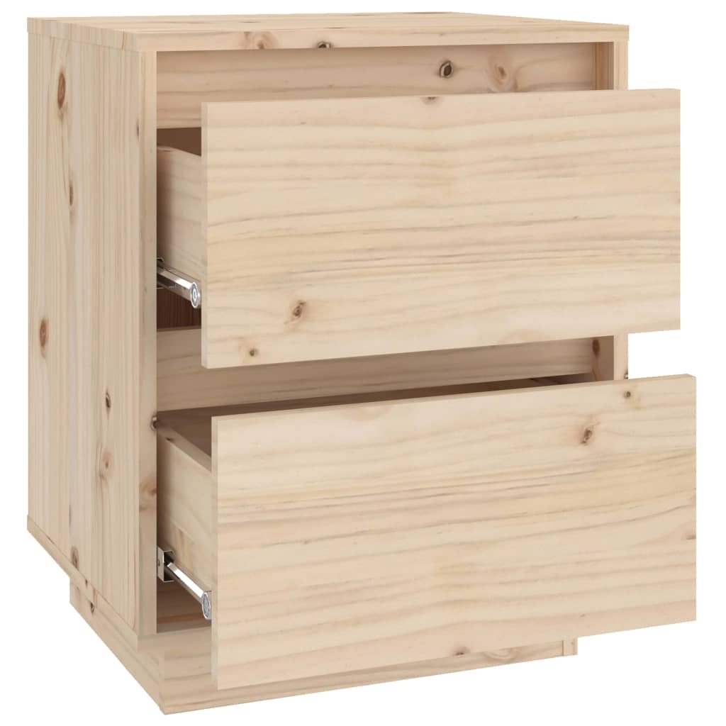 vidaXL Tables de chevet 2 pcs 40x35x50 cm Bois de pin massif