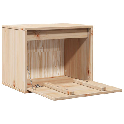vidaXL Wandschrank 45x30x35 cm Massivholz Kiefer
