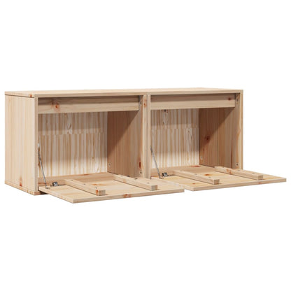 vidaXL Wandschränke 2 Stk. 45x30x35 cm Massivholz Kiefer