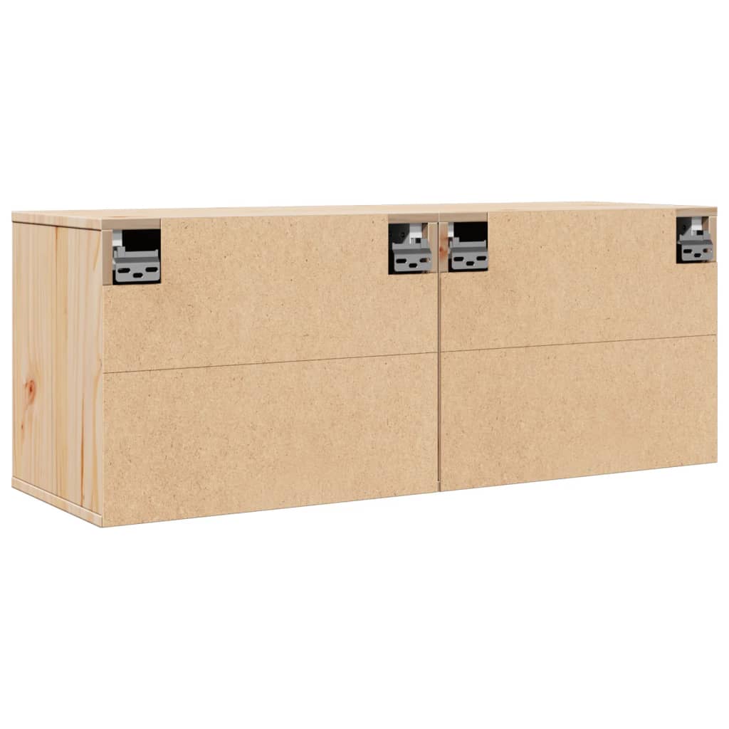 vidaXL Wandschränke 2 Stk. 45x30x35 cm Massivholz Kiefer