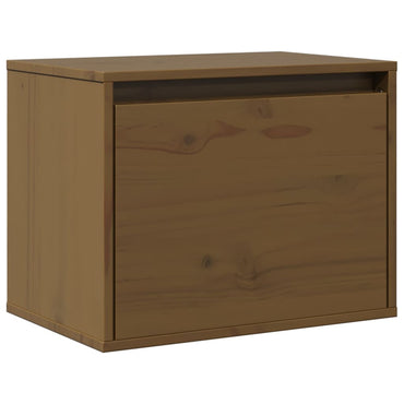 vidaXL Wandschrank Honigbraun 45x30x35 cm Massivholz Kiefer