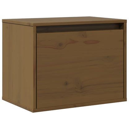 vidaXL Wandschrank Honigbraun 45x30x35 cm Massivholz Kiefer
