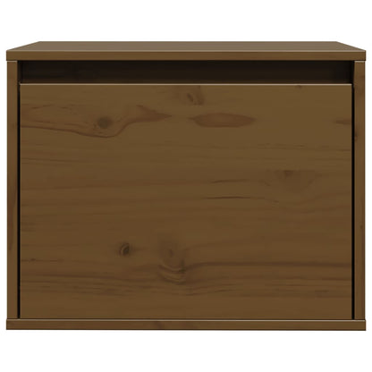 vidaXL Wandschrank Honigbraun 45x30x35 cm Massivholz Kiefer