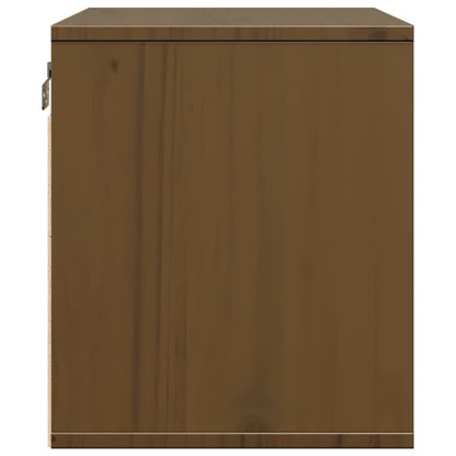 vidaXL Wandschrank Honigbraun 45x30x35 cm Massivholz Kiefer