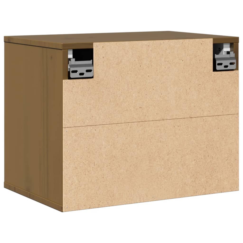 vidaXL Wandschrank Honigbraun 45x30x35 cm Massivholz Kiefer