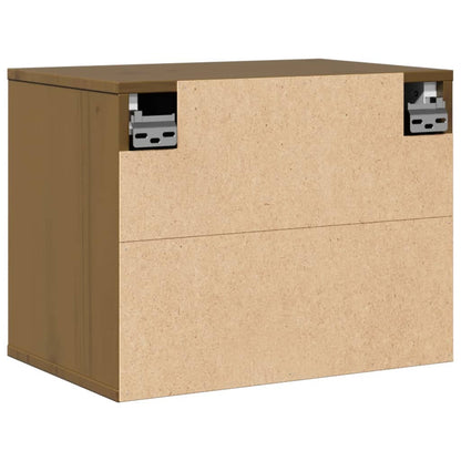 vidaXL Wandschrank Honigbraun 45x30x35 cm Massivholz Kiefer