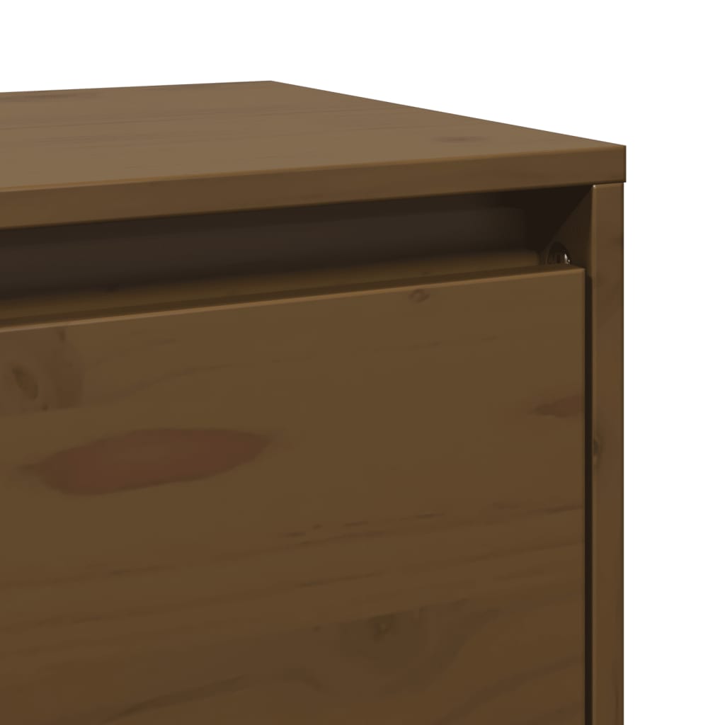 vidaXL Wandschrank Honigbraun 45x30x35 cm Massivholz Kiefer