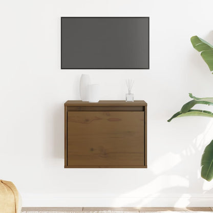 vidaXL Wandschrank Honigbraun 45x30x35 cm Massivholz Kiefer