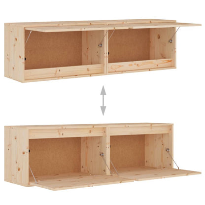 vidaXL Armoires murales 2 pcs. 60x30x35 cm Bois de pin massif