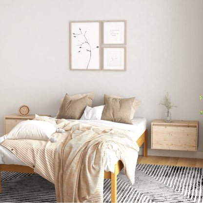 vidaXL Armoires murales 2 pcs. 60x30x35 cm Bois de pin massif