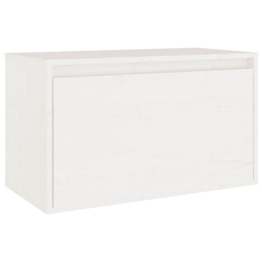 vidaXL Wandschrank Weiß 60x30x35 cm Massivholz Kiefer