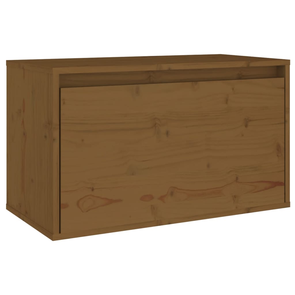 vidaXL Wandschrank Honigbraun 60x30x35 cm Massivholz Kiefer