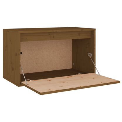 vidaXL Wandschrank Honigbraun 60x30x35 cm Massivholz Kiefer