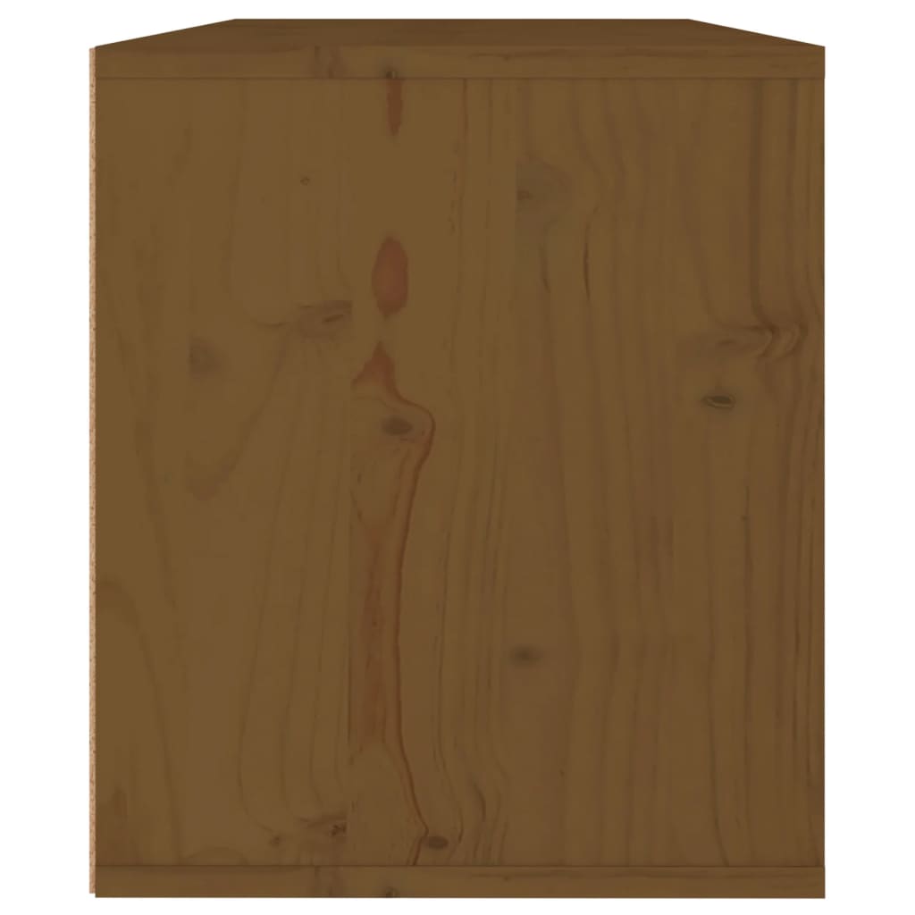vidaXL Wandschrank Honigbraun 60x30x35 cm Massivholz Kiefer