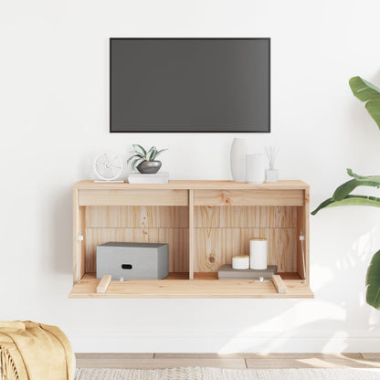 vidaXL Wandschrank 80x30x35 cm Massivholz Kiefer