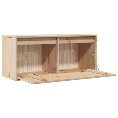 vidaXL Wandschrank 80x30x35 cm Massivholz Kiefer