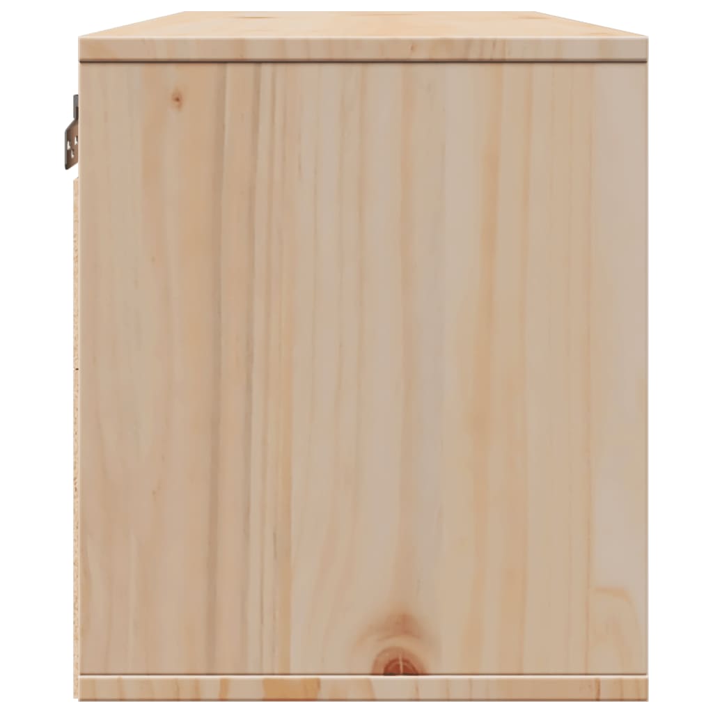 vidaXL Wandschrank 80x30x35 cm Massivholz Kiefer