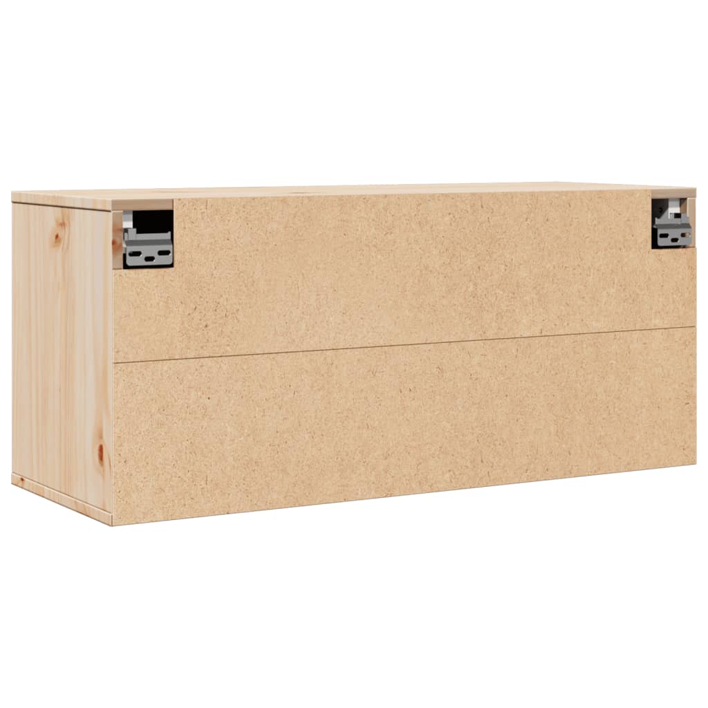 vidaXL Wandschrank 80x30x35 cm Massivholz Kiefer
