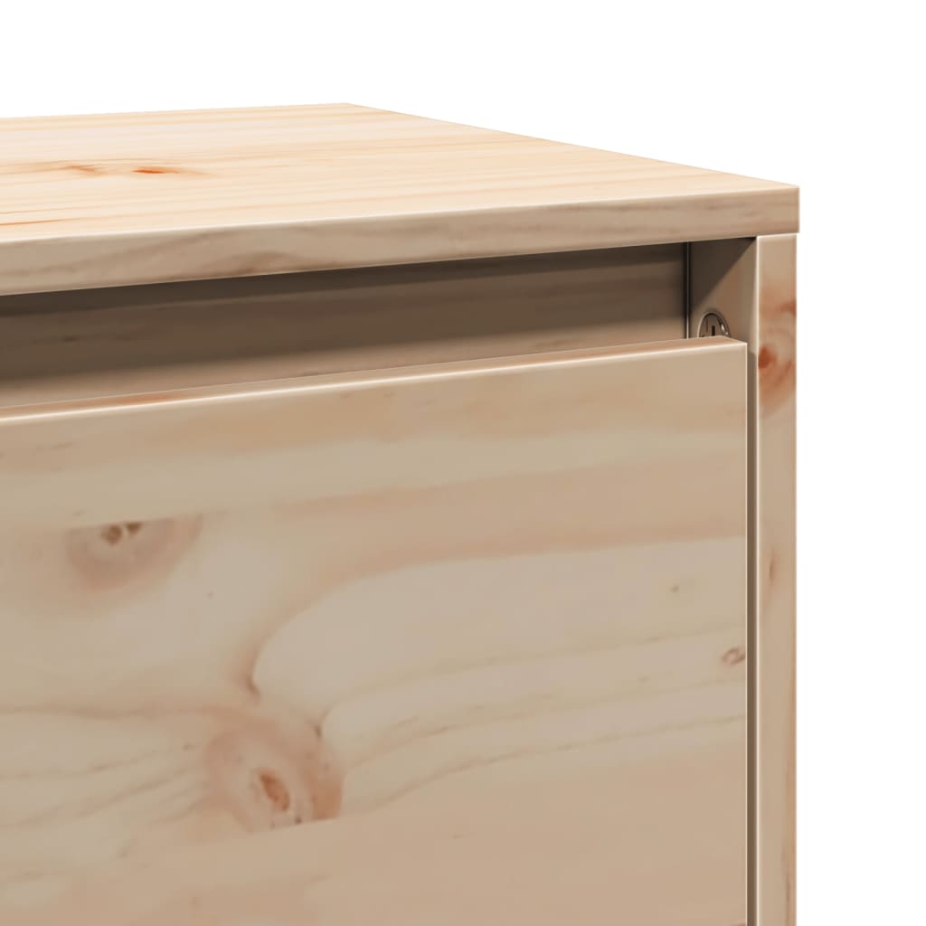 vidaXL Wandschrank 80x30x35 cm Massivholz Kiefer