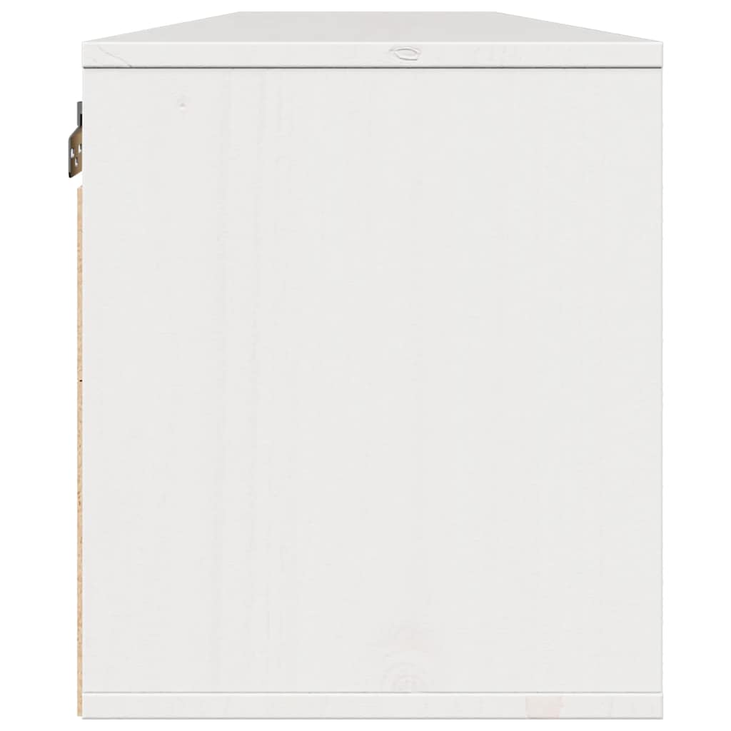 vidaXL Wandschränke 2 Stk. Weiß 80x30x35 cm Massivholz Kiefer